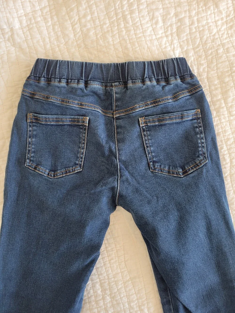 Hanna Andersson Girls Dark Blue Skinny Stretch Jeans